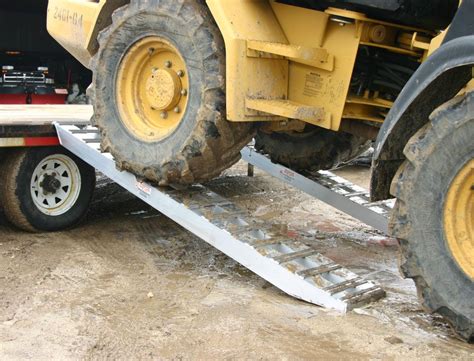 how to build ramps for heavy skid steer|heavy duty loading ramps.